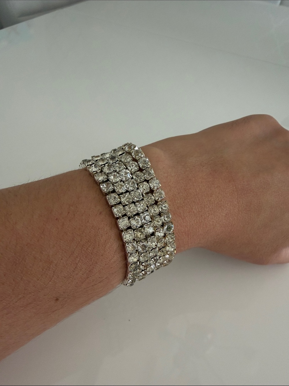 Swaroviski Crystals Stretch Bracelet Set of 5